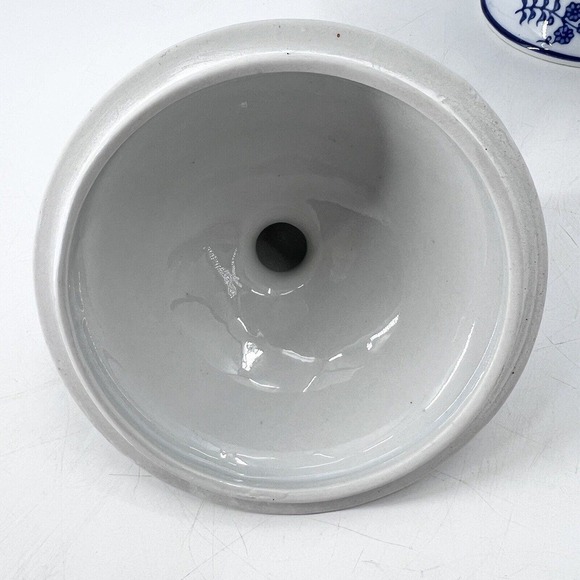 Vintage China Blue Onion for SEYMOUR MANN Covered Pedestal Bowl Dish - Picture 6 of 8
